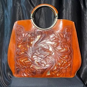 NEW Patricia Nash Aria Shopper Burnished Gold